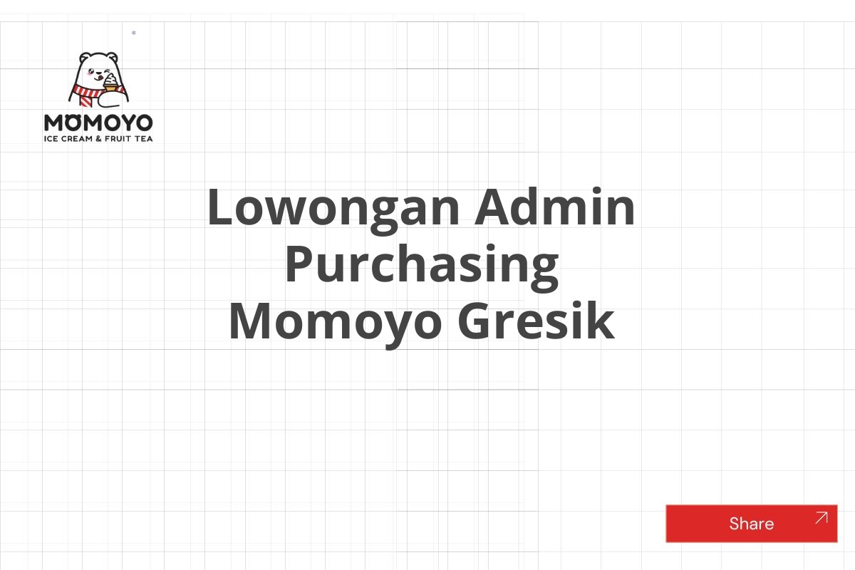 Lowongan Admin Purchasing Momoyo Gresik